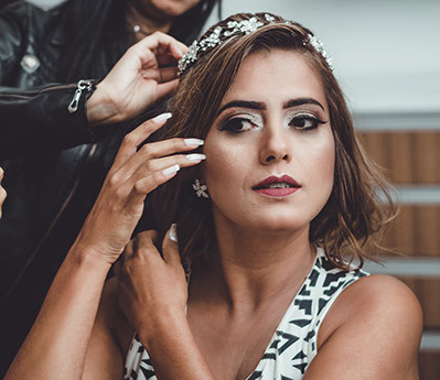 Braut Make-Up.